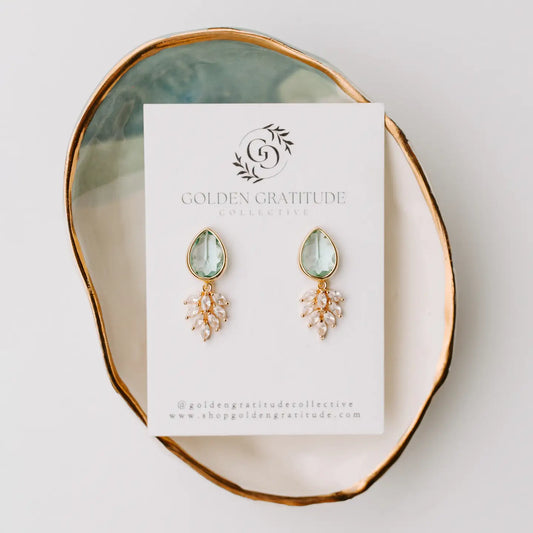 Boho Drop Earrings Teal