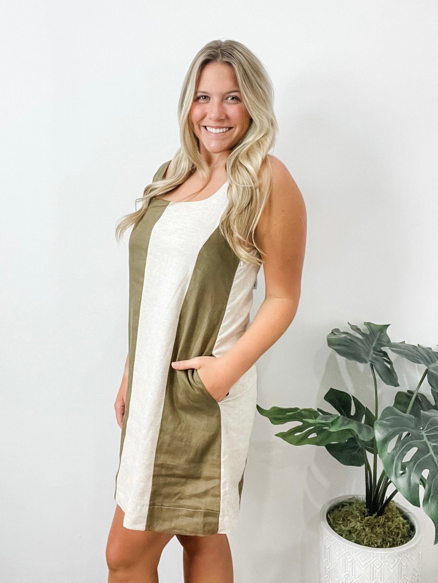 Play Time Dress Olive