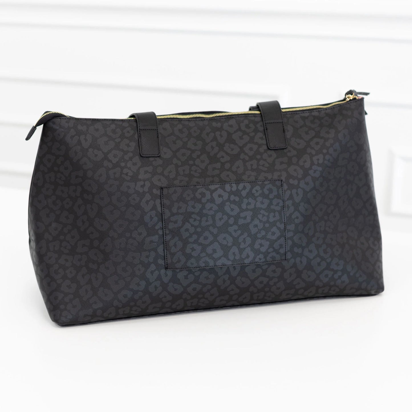 Overnight Bag Black Leopard