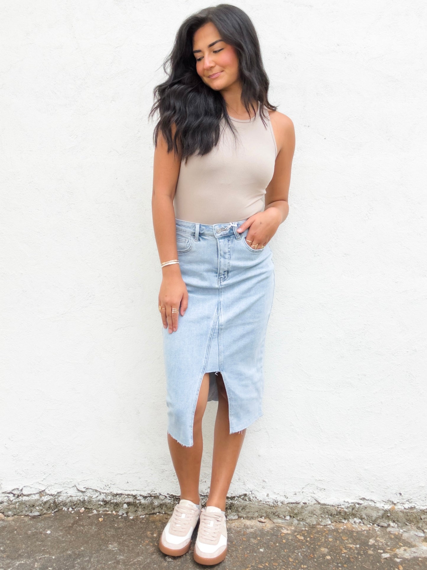 Debby Stretch Denim Skirt