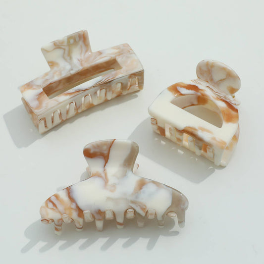 Calacatta Gold Claw Clips