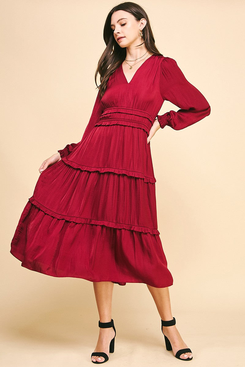 Pucker Up Dress Cranberry