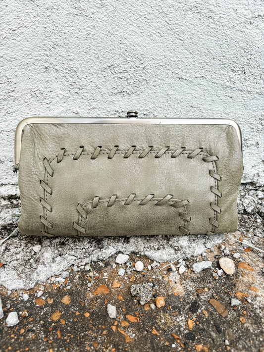 Lauren Clutch-Wallet Burnished Sage