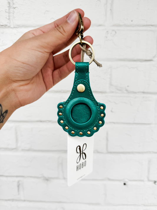 Scalloped Key Fob Alpine Green