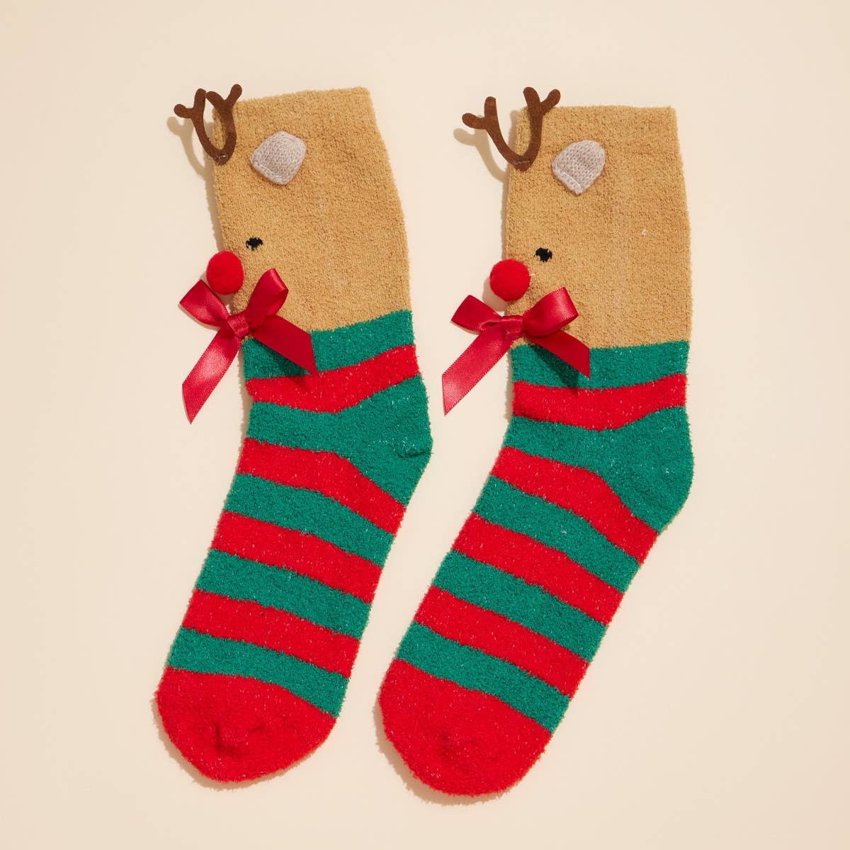 Christmas Fuzzy Socks Santa Set