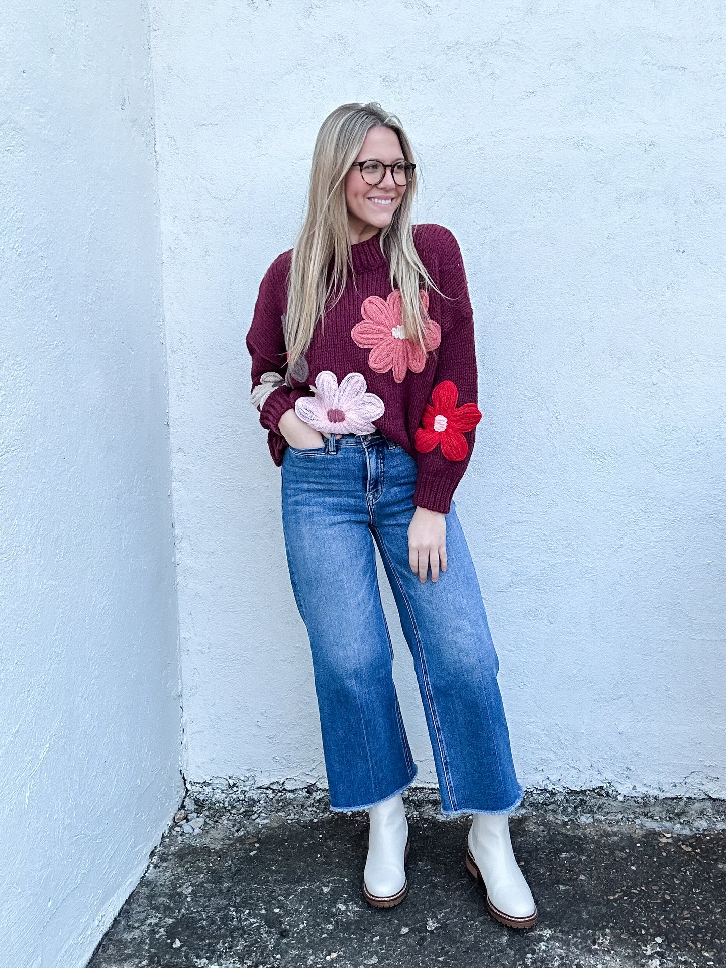 Fall Flowers Sweater