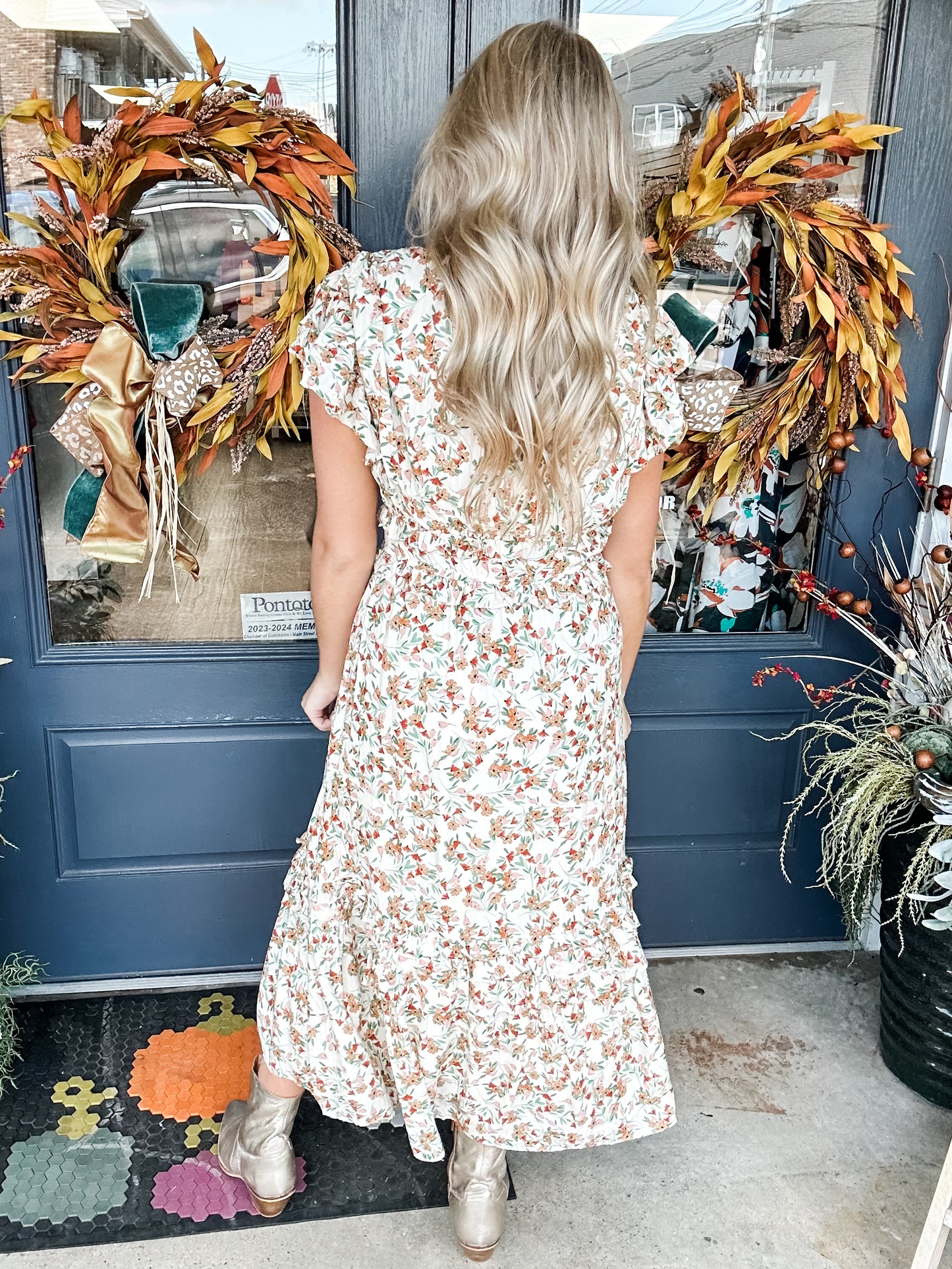 Fields of Flowers Midi Dress