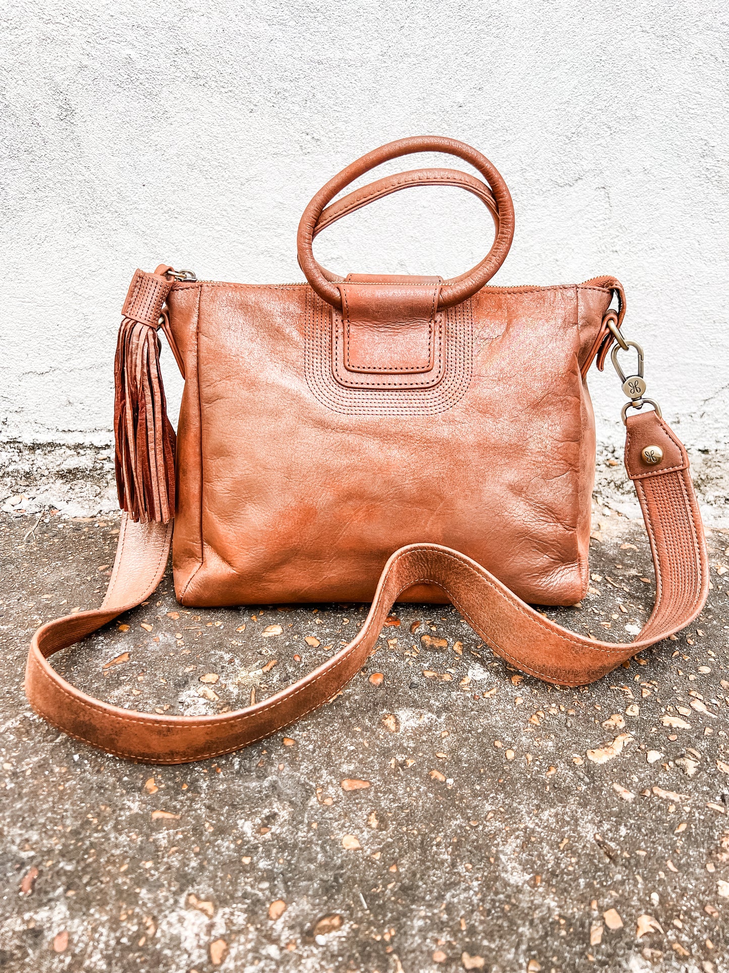 Sheila Medium Satchel Patina