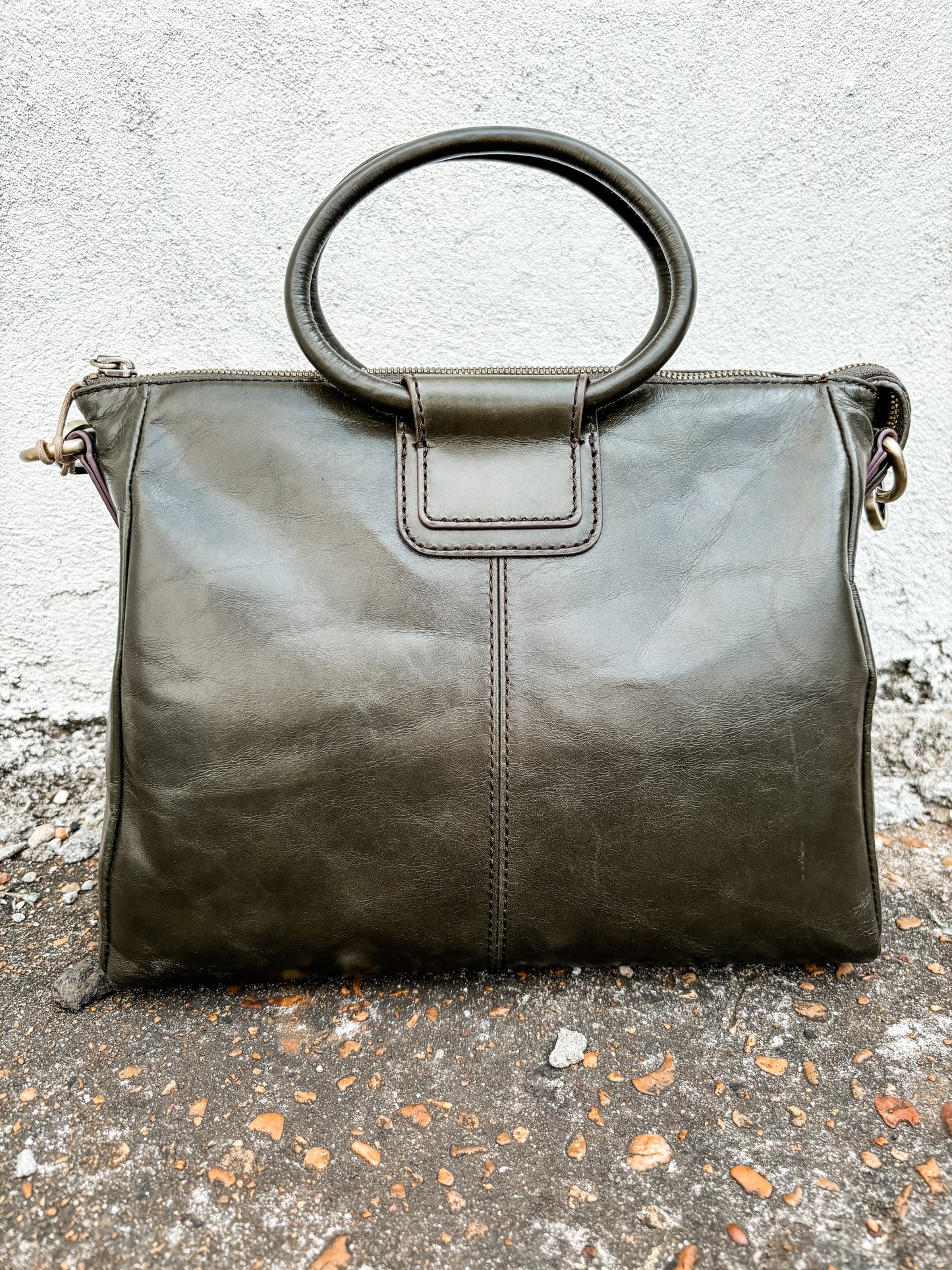 Sheila Medium Satchel Deep Moss