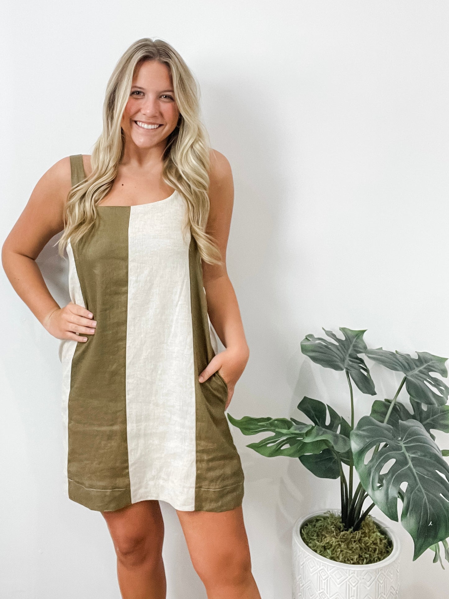 Play Time Dress Olive