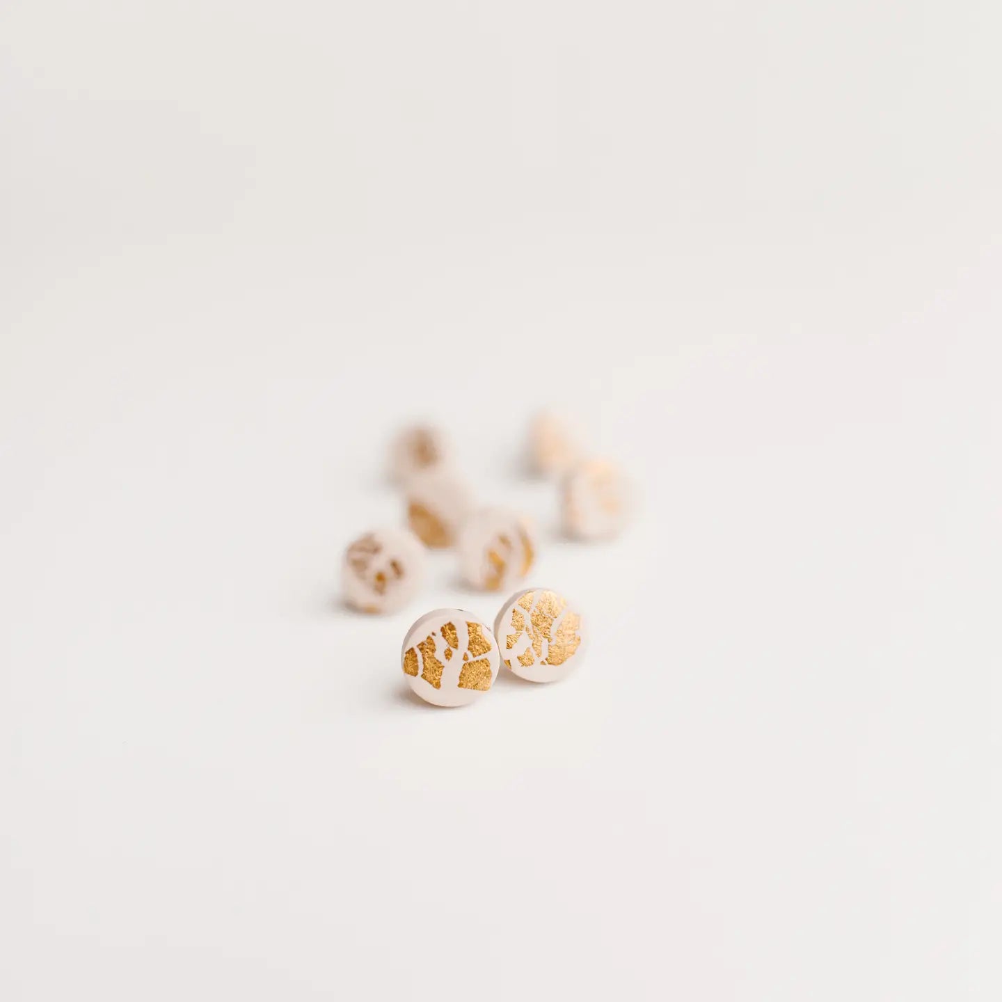 Gold Fleck Studs