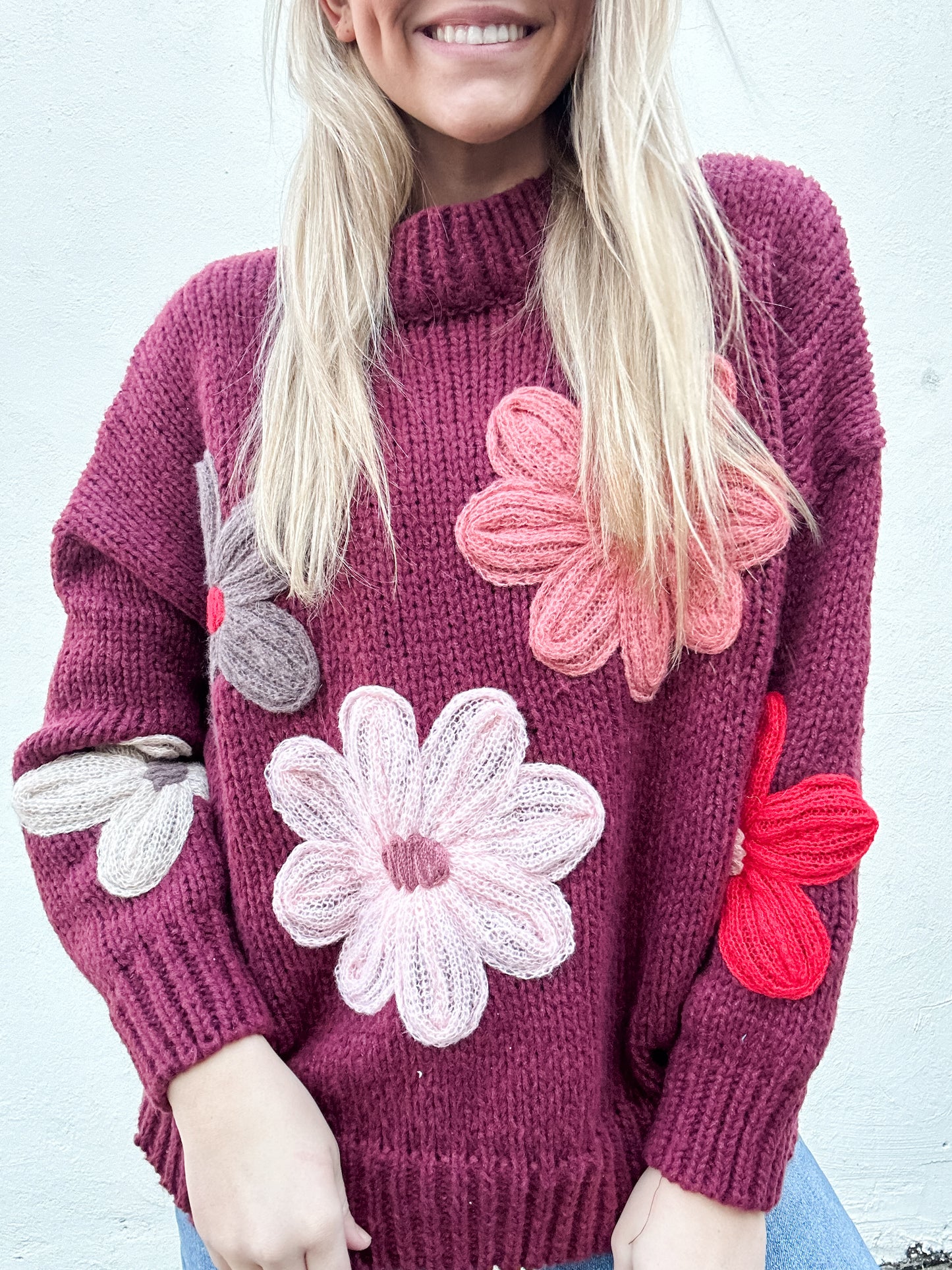 Fall Flowers Sweater