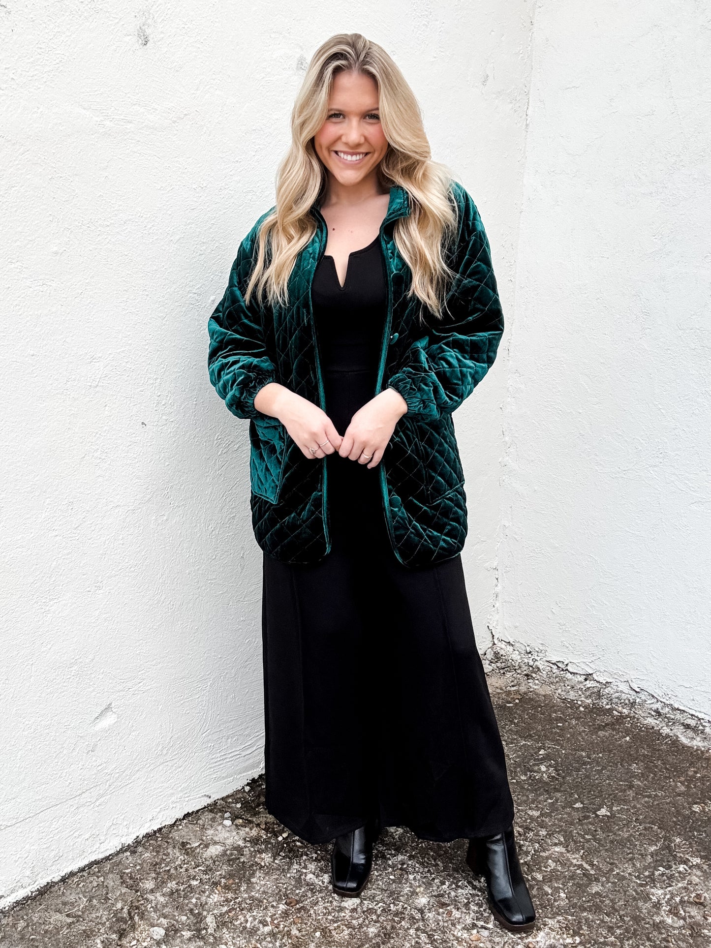 Emerald City Velvet Coat