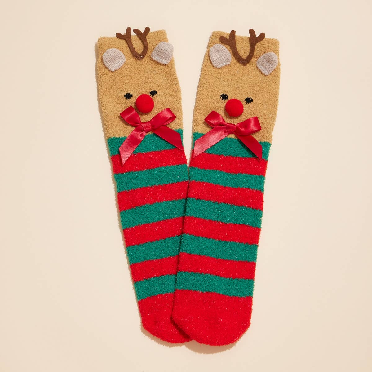 Christmas Fuzzy Socks Santa Set