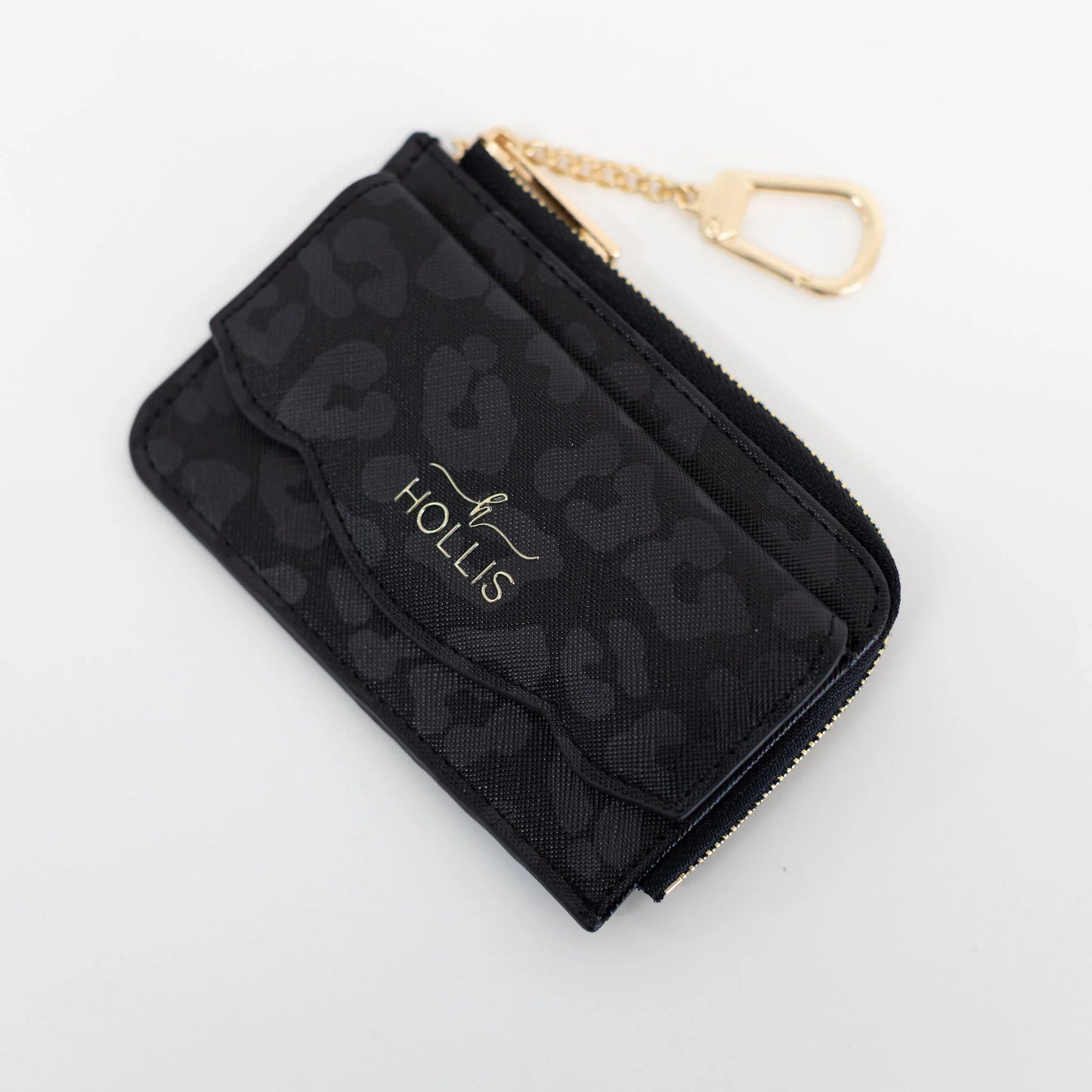 COCO Card Holder Black Leopard