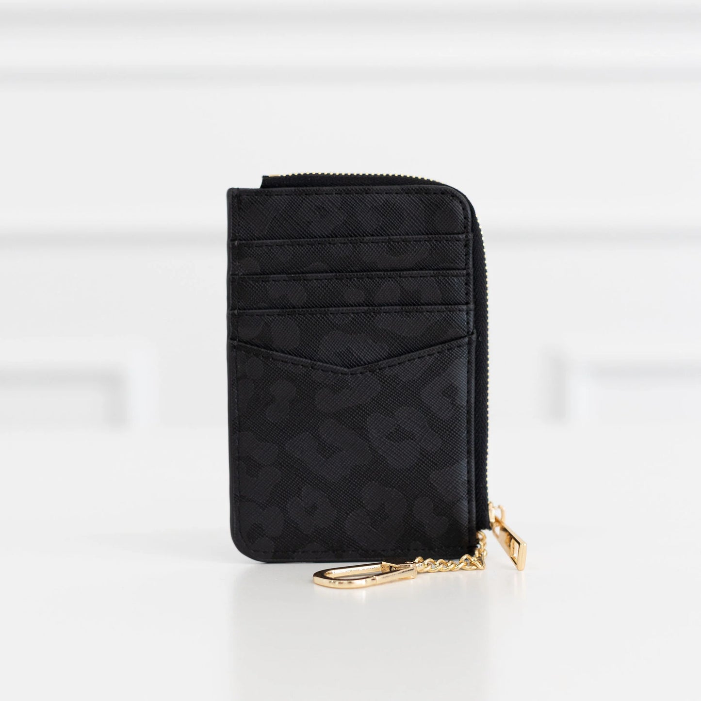 COCO Card Holder Black Leopard