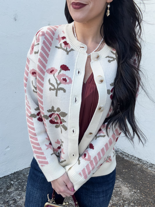 Floral Bouquet Cardigan