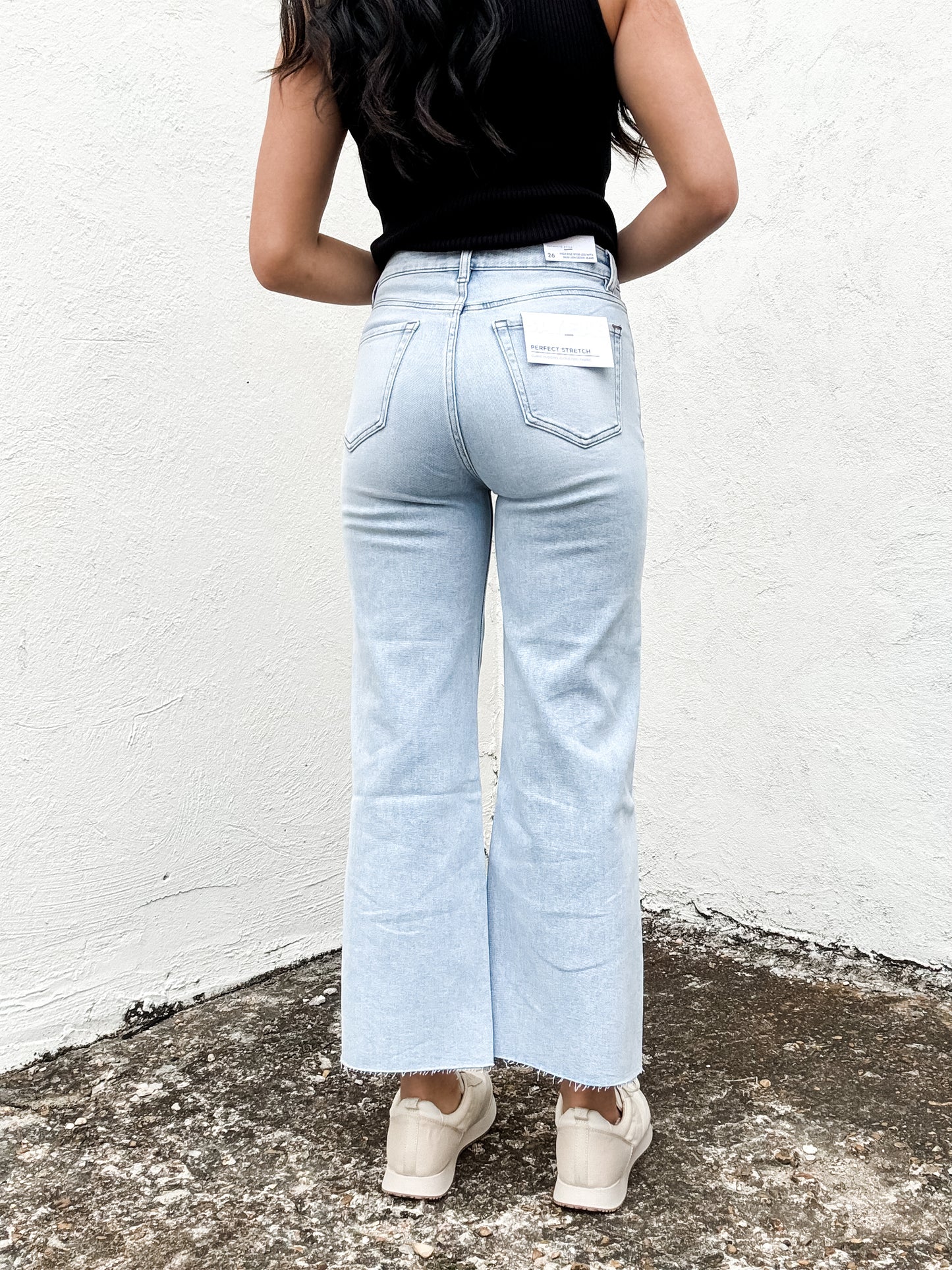 High Rise Wide Leg Denim Jeans