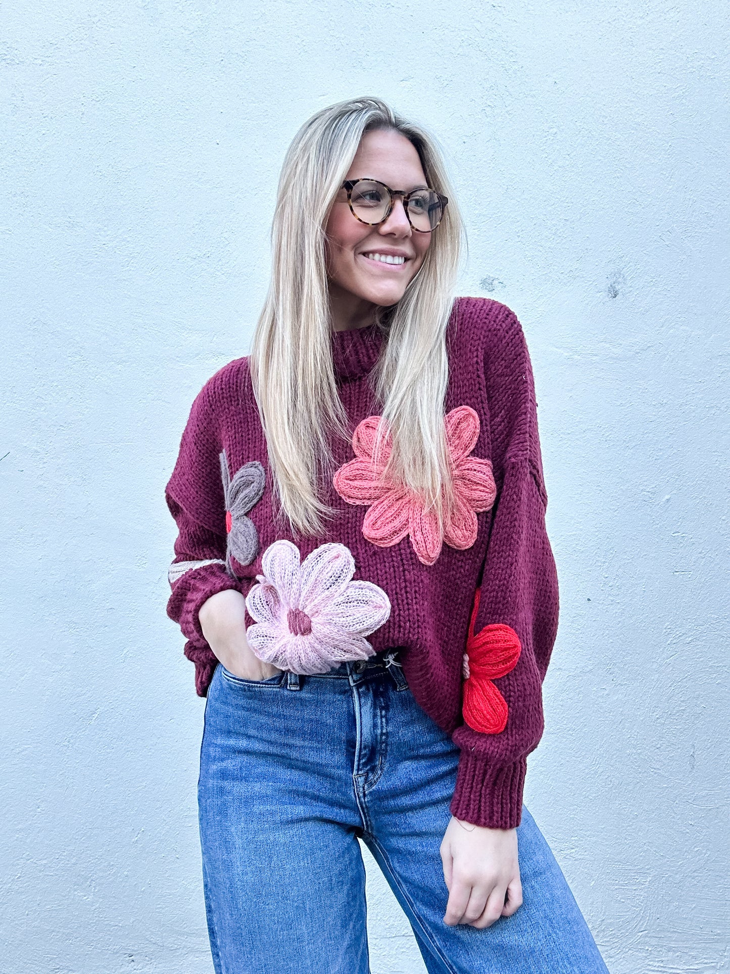 Fall Flowers Sweater