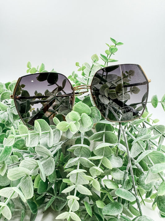 Chelsie Sunglasses - Gold/Gray