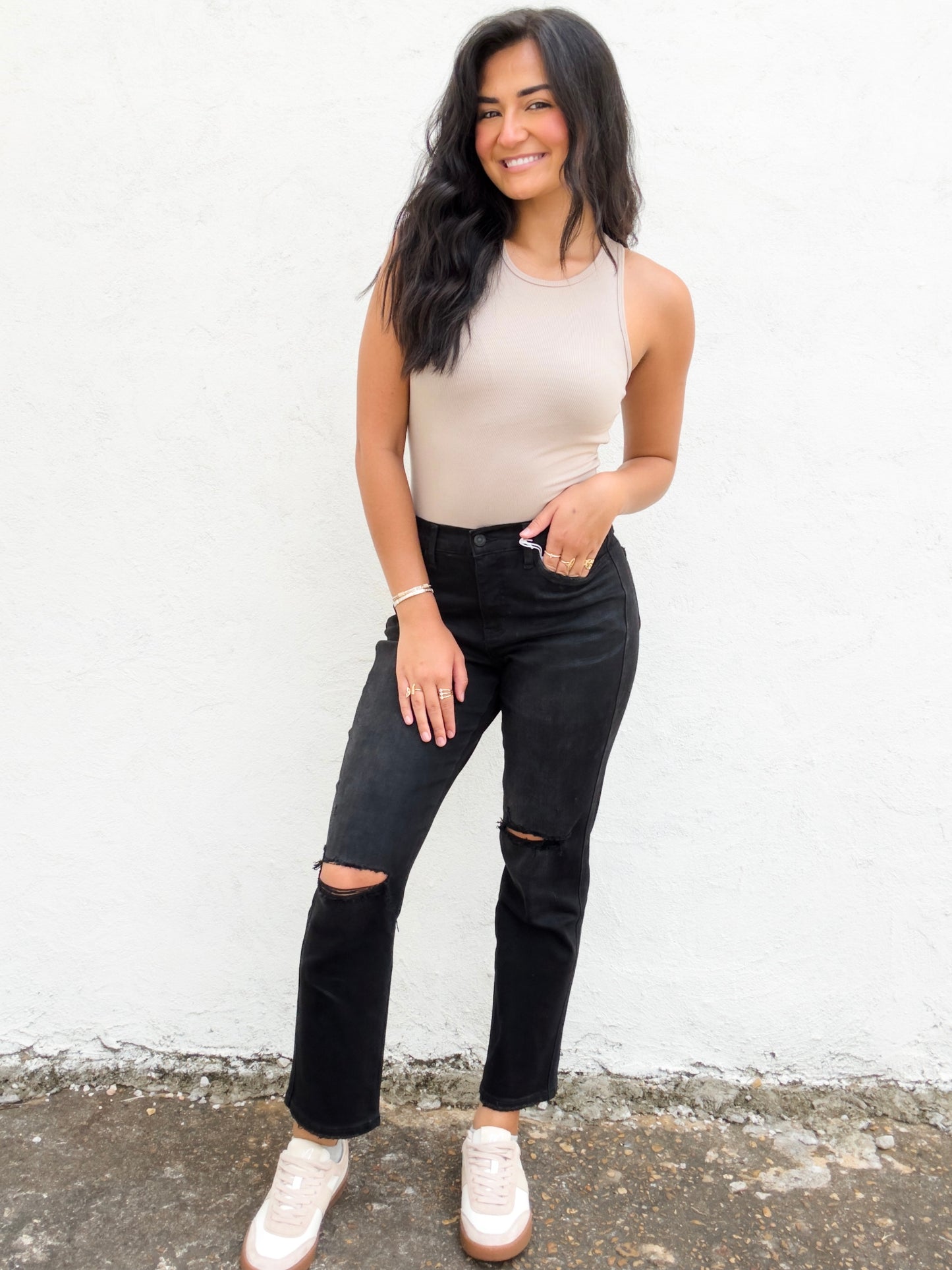 Karlyn Black Cropped Jeans