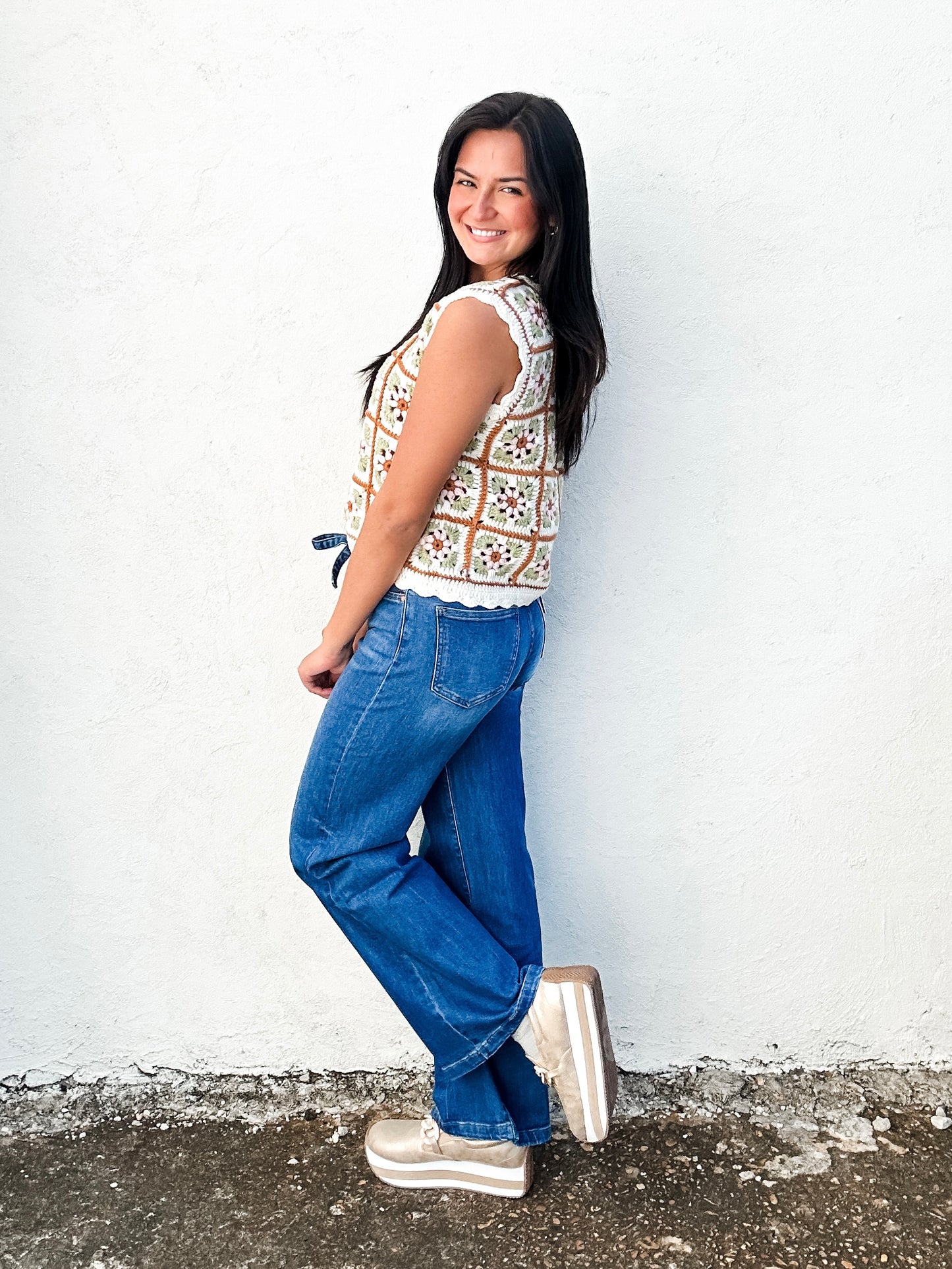 Crochet Chic Sweater Vest