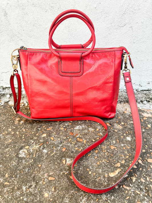 Sheila Medium Satchel Hibiscus