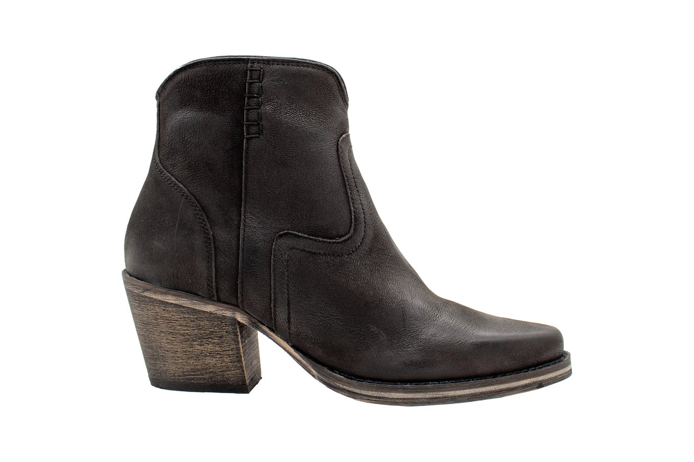 Juniper Distressed Bootie Black