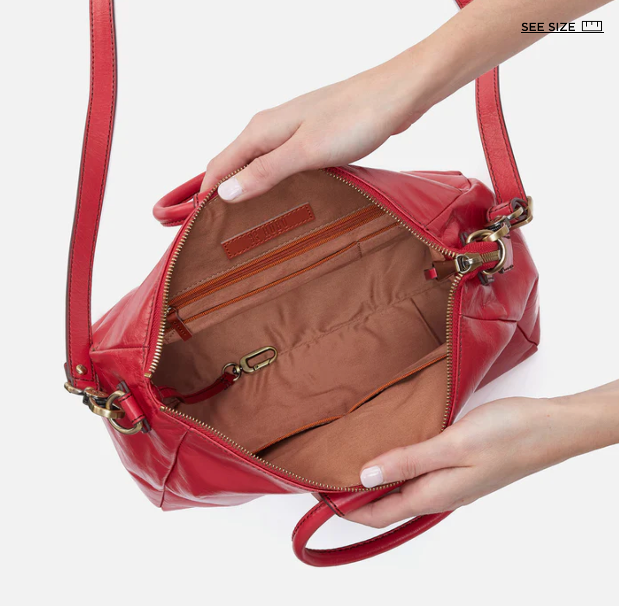 Sheila Medium Satchel Hibiscus