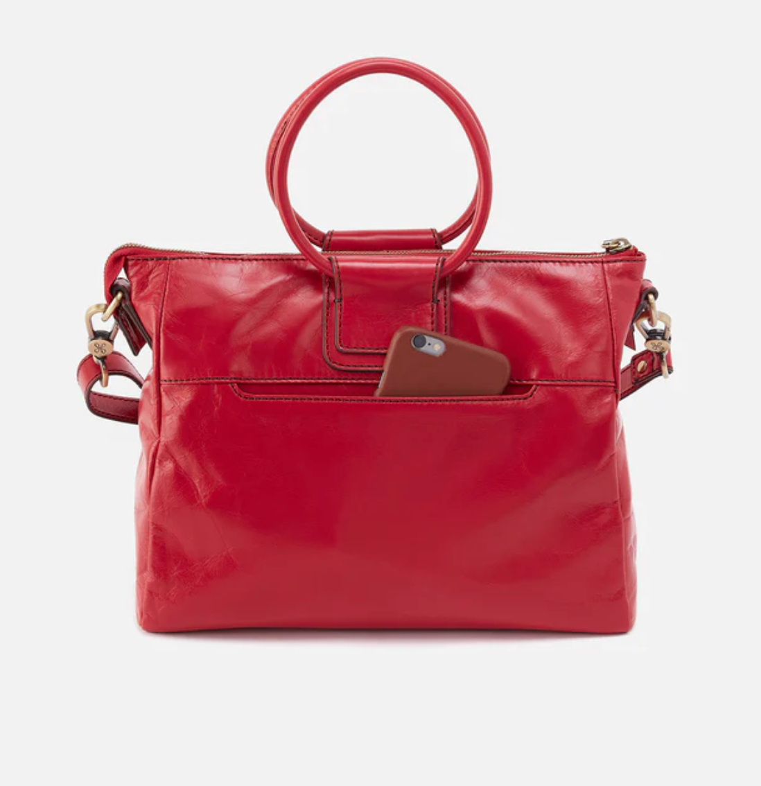 Sheila Medium Satchel Hibiscus