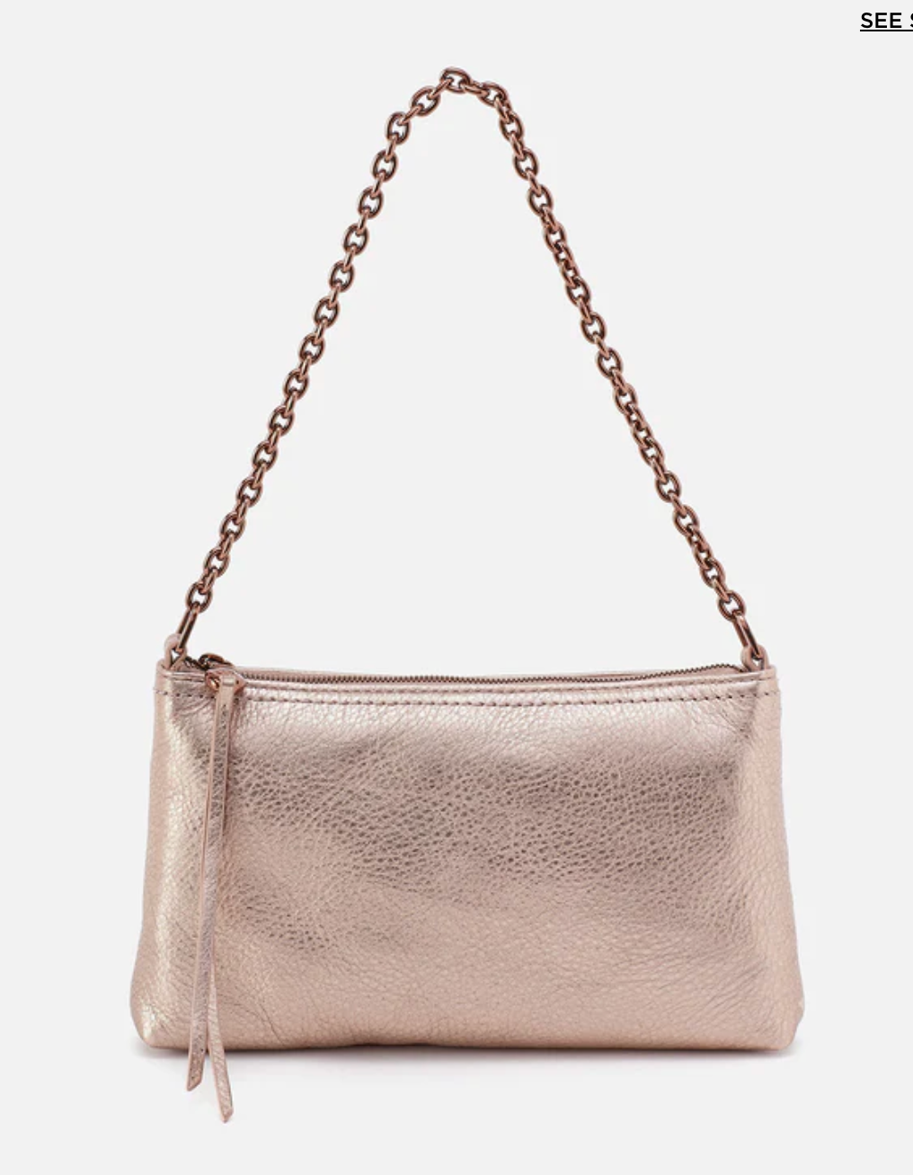 Darcy Crossbody Pink Gold Metallic