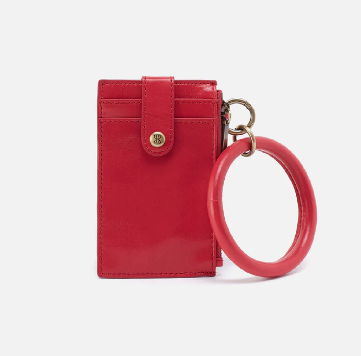 Ring Credit Card Wristlet Hibiscus