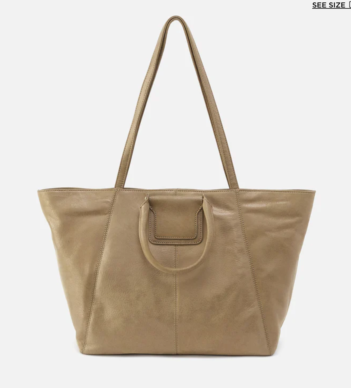 Sheila East-West Tote Burnished Sage