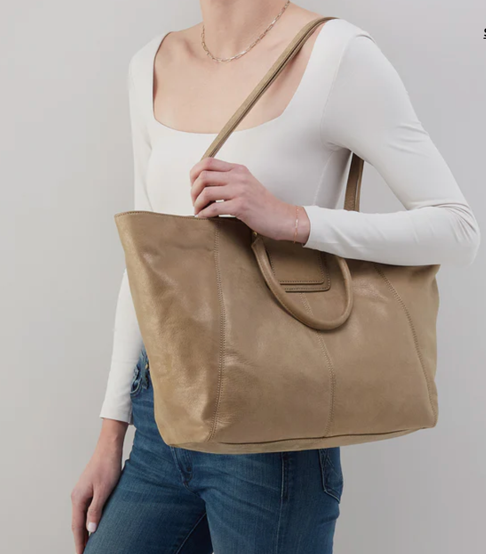 Sheila East-West Tote Burnished Sage