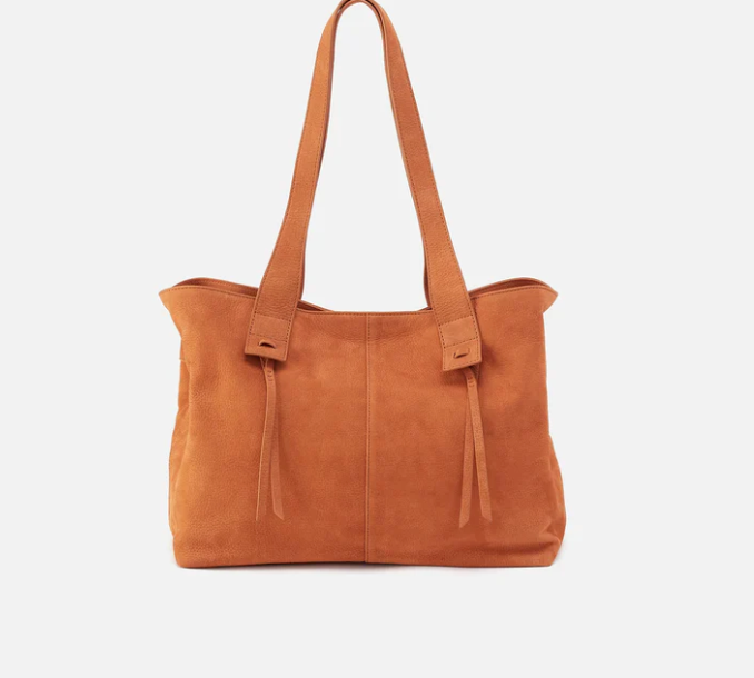 Bonita Tote in Marmalade Nubuck