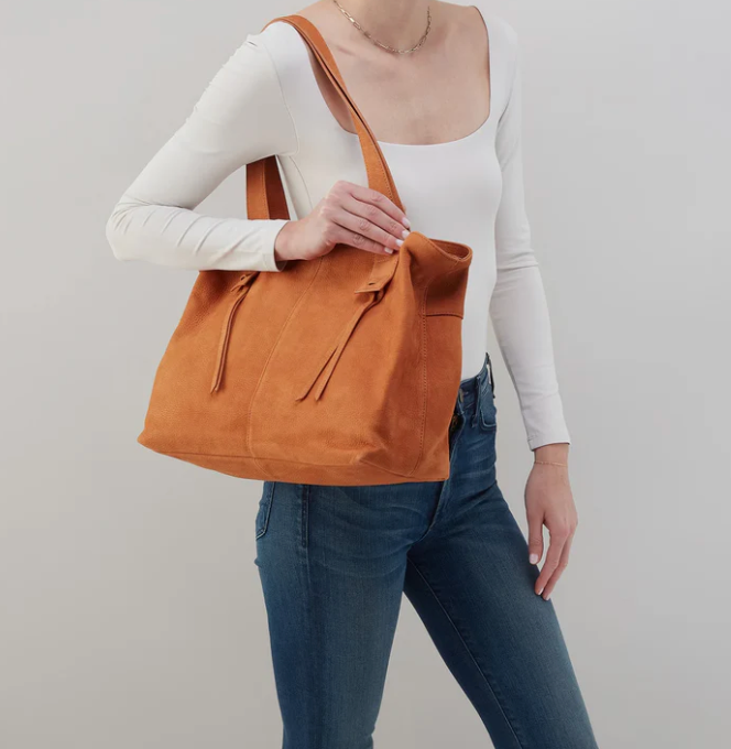 Bonita Tote in Marmalade Nubuck