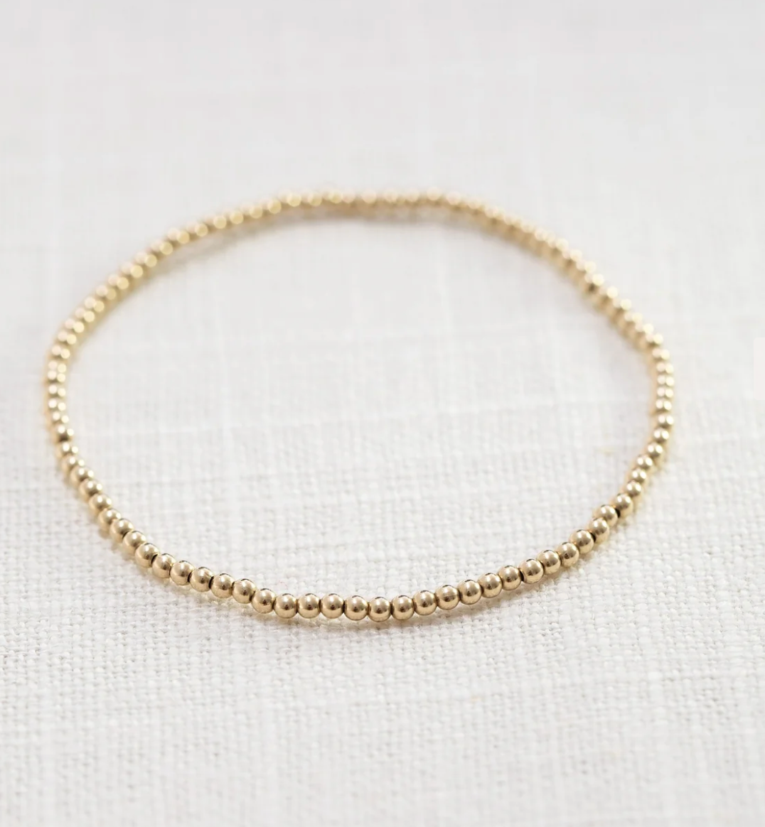 Gold-Filled Ball Bracelet 2mm