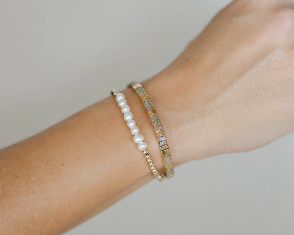 Fresh Water Pearl Bar Bracelet