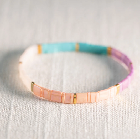 Rainbow Tila Bracelet