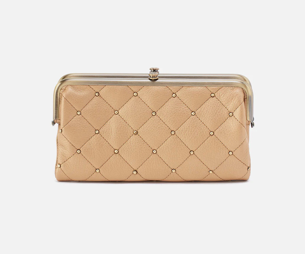 Lauren Clutch Wallet Dusty Gold