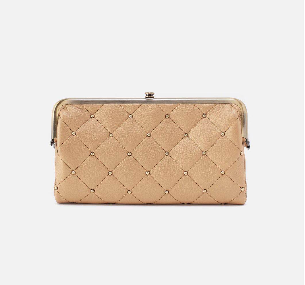 Lauren Clutch Wallet Dusty Gold