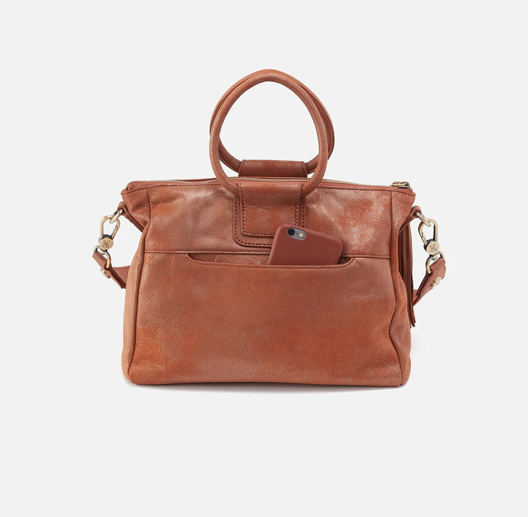 Sheila Medium Satchel Patina