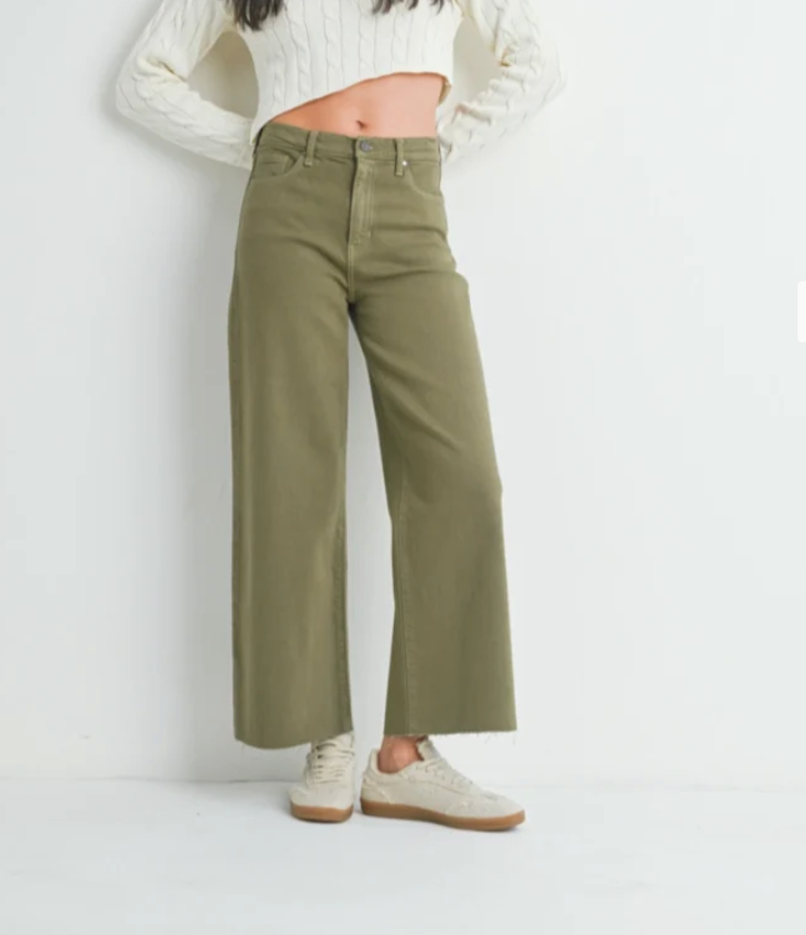 Matcha Wide Leg Jeans