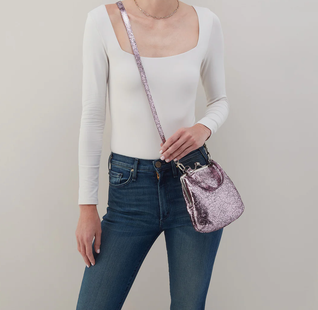 Alba Crossbody Blush Crackle