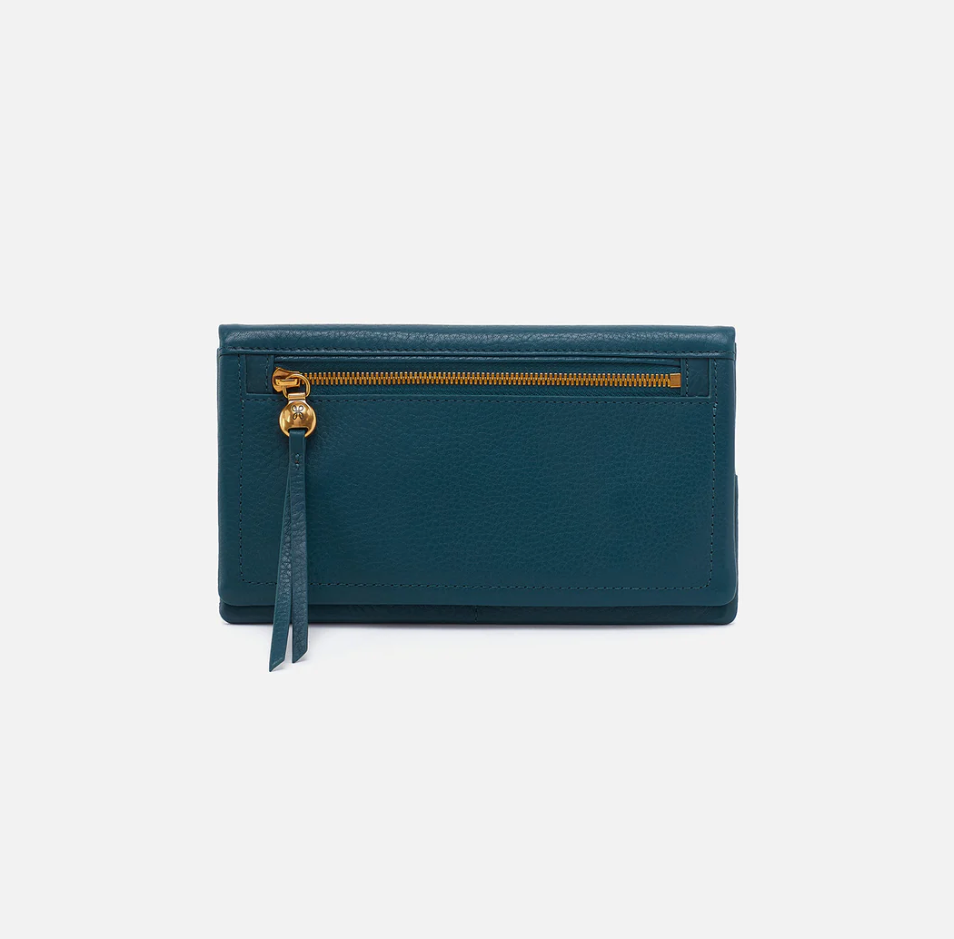 Lumen Continental Wallet Midnight Teal