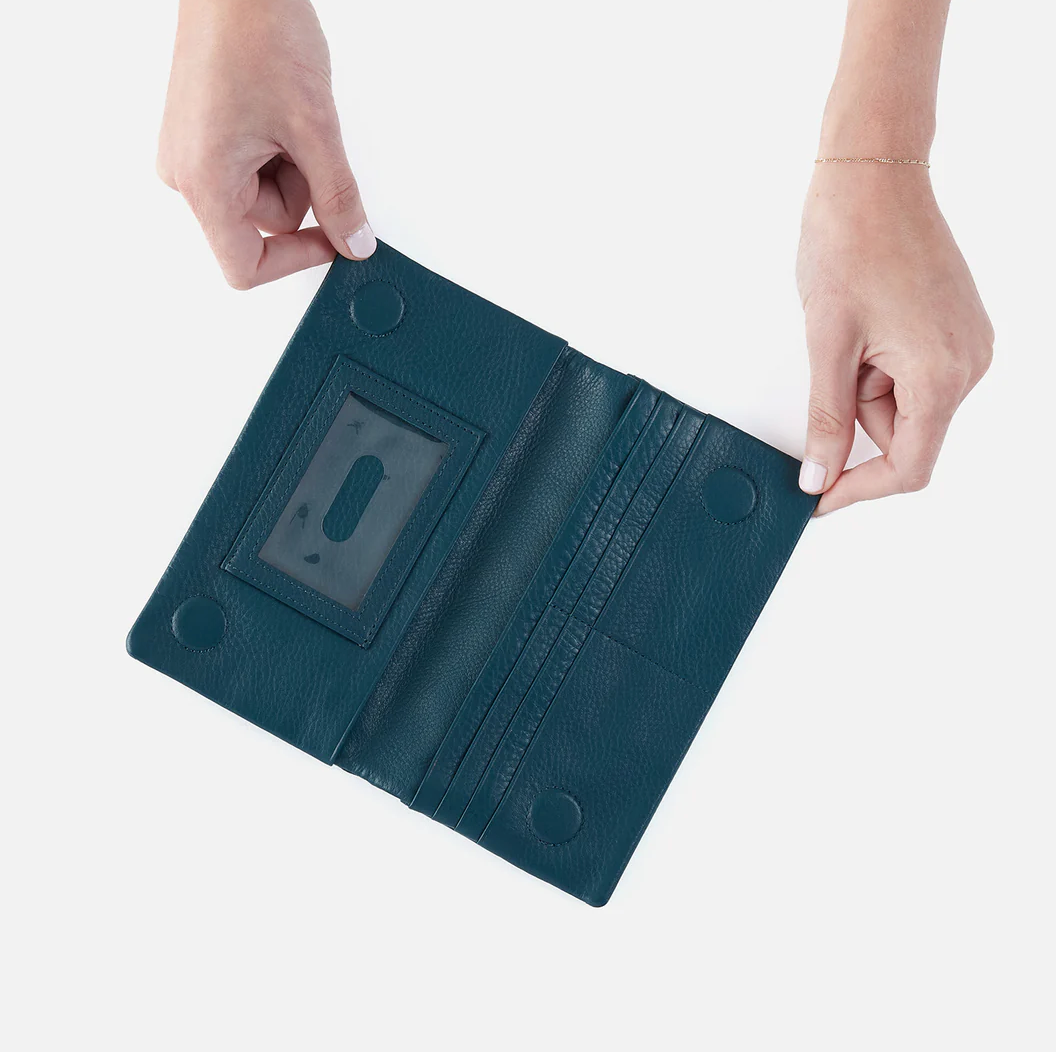 Lumen Continental Wallet Midnight Teal