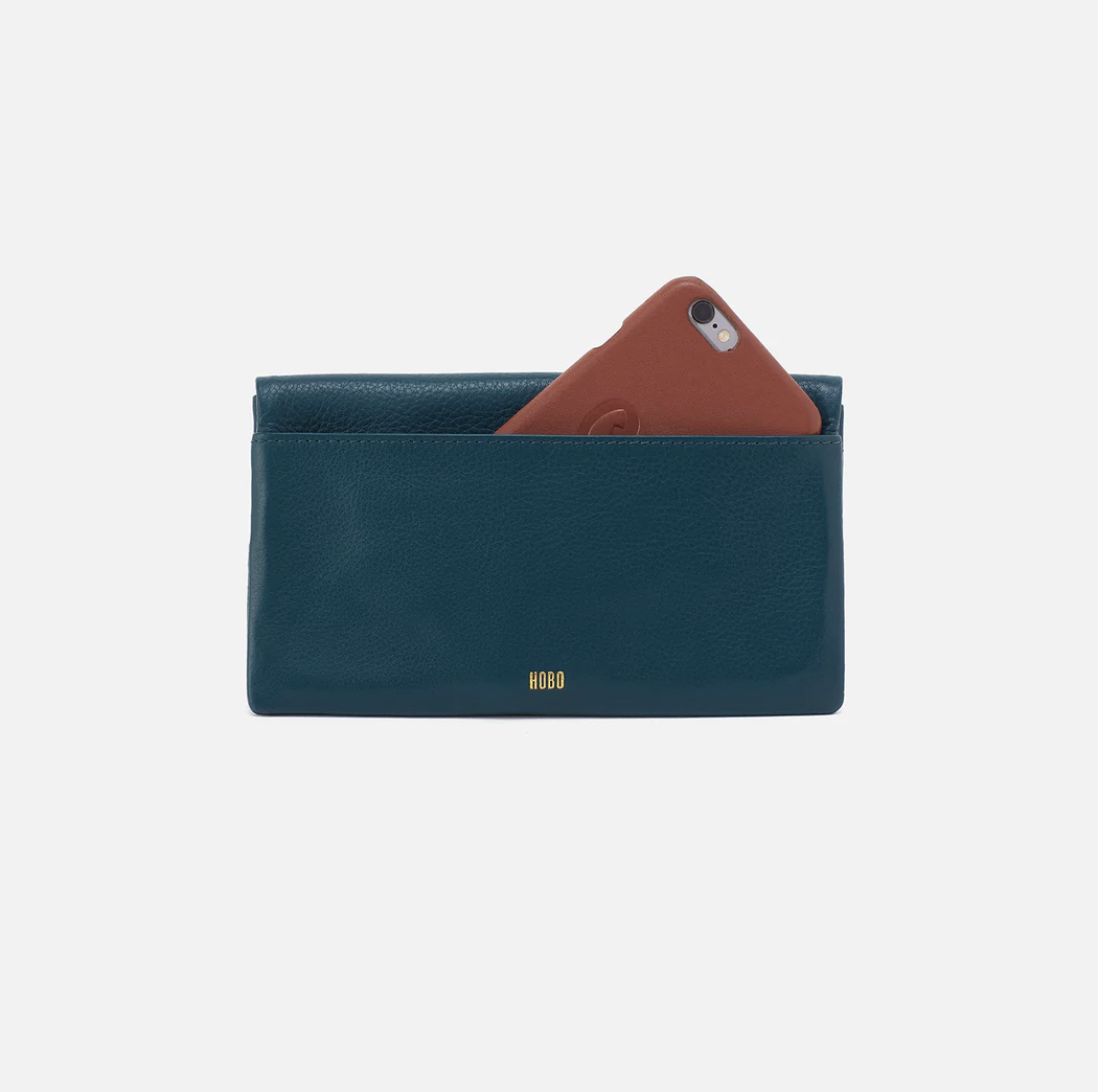 Lumen Continental Wallet Midnight Teal