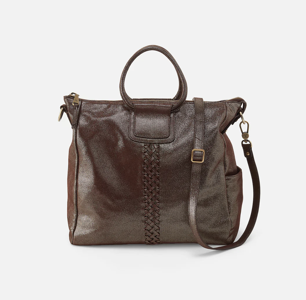 Sheila Large Satchel Coffee Galaxy