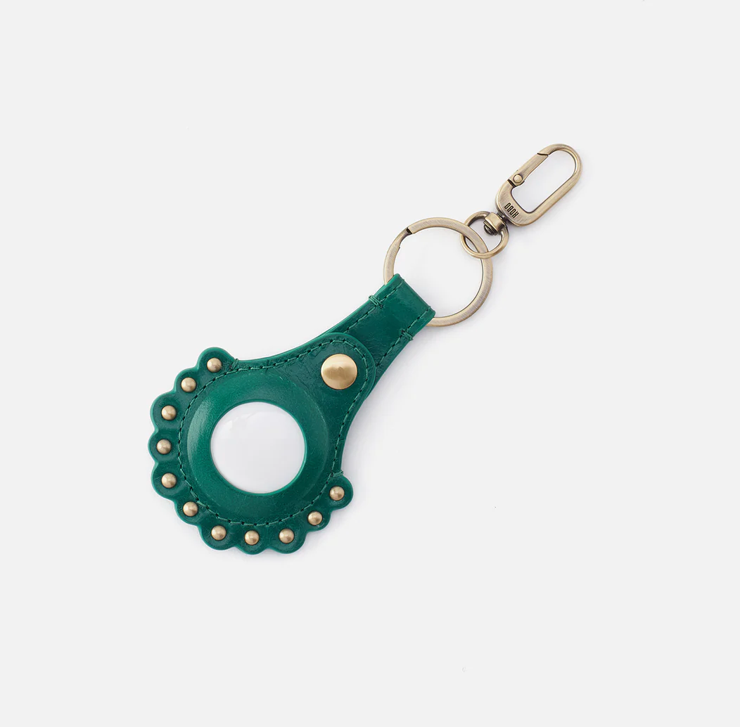 Scalloped Key Fob Alpine Green