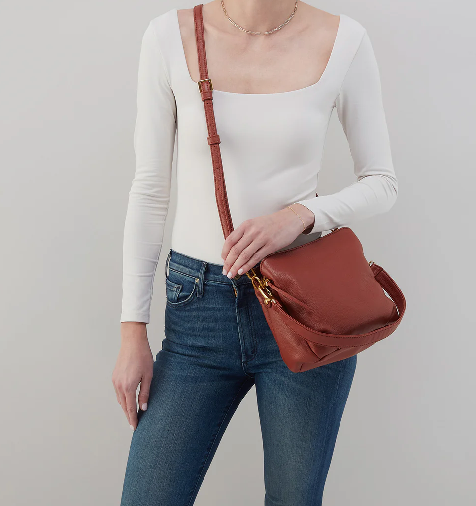 Starr Convertible Shoulder Bag Rust